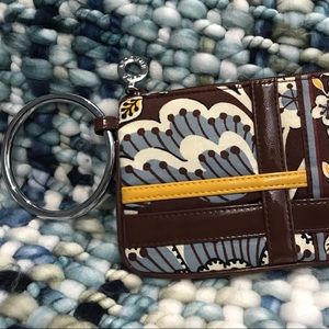 Vera Bradley (VB) Bangle Wristlet in Slate Blooms